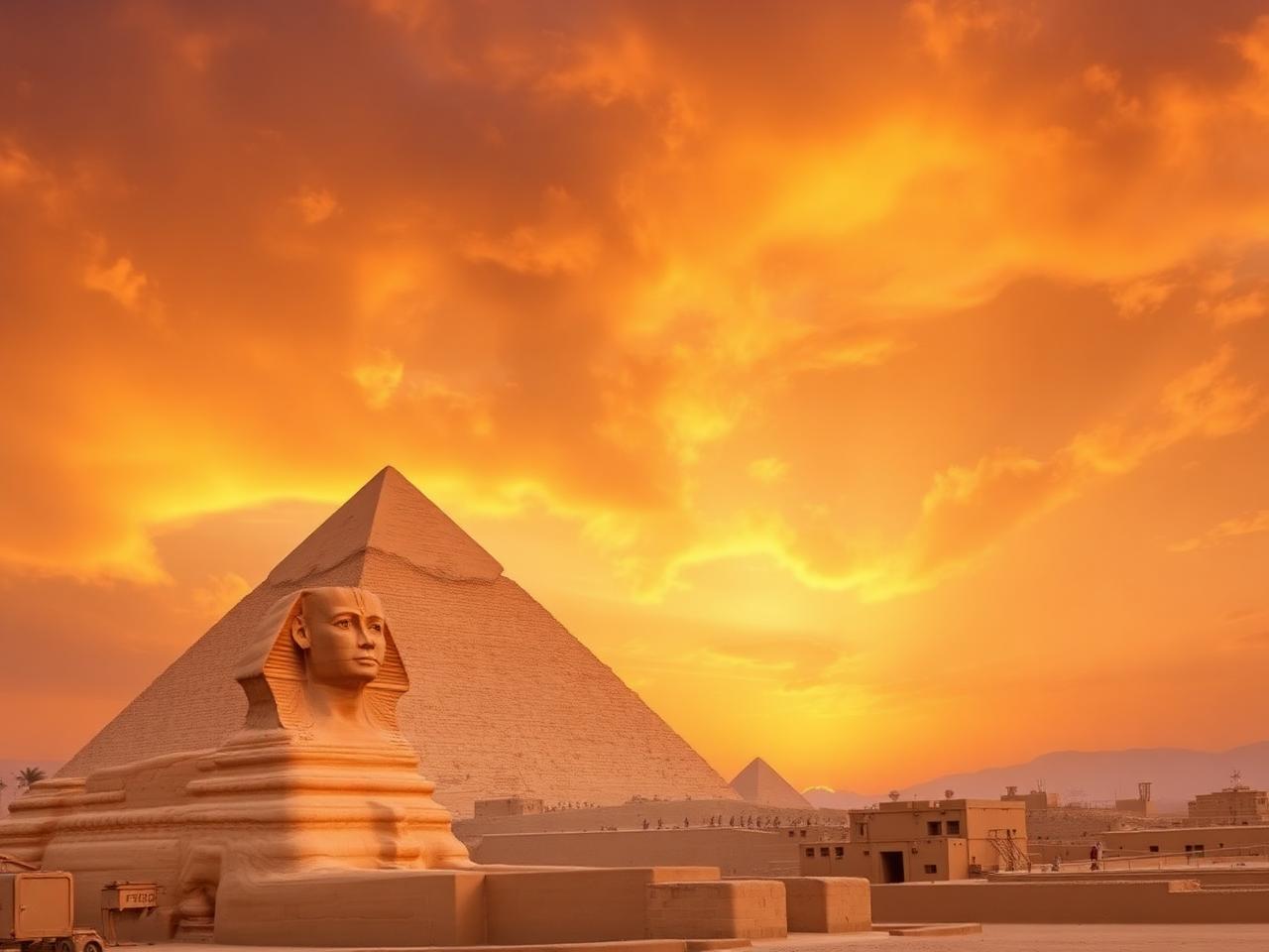 Pyramids of Giza, the Sphinx & the Egyptian Museum.