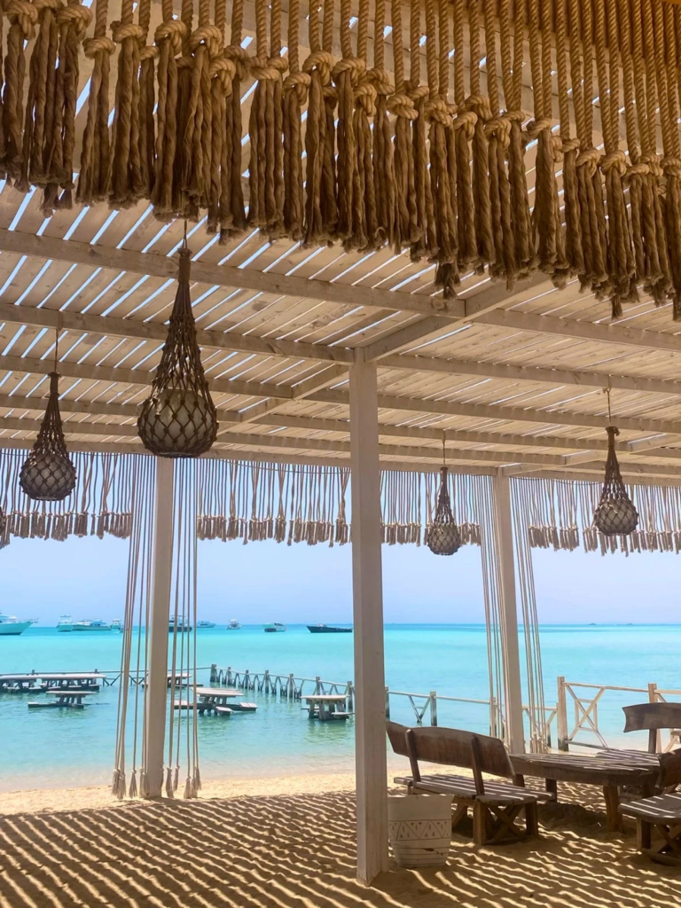 Enjoy a private Orange Bay boat trip from Hurghada with beach time, snorkeling, turquoise water, soft drinks, and a relaxed Red Sea experience.